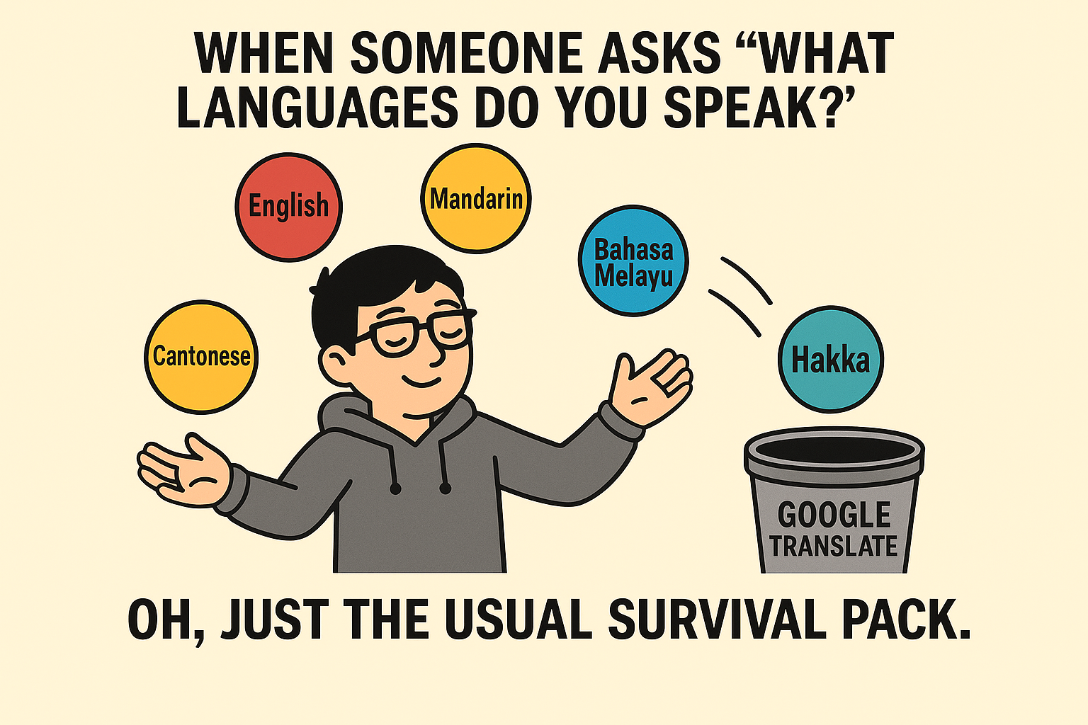Language diversity illustration
